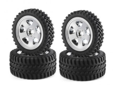 900028 Reifen/F. 1:10/2WD AllTerrain chrom